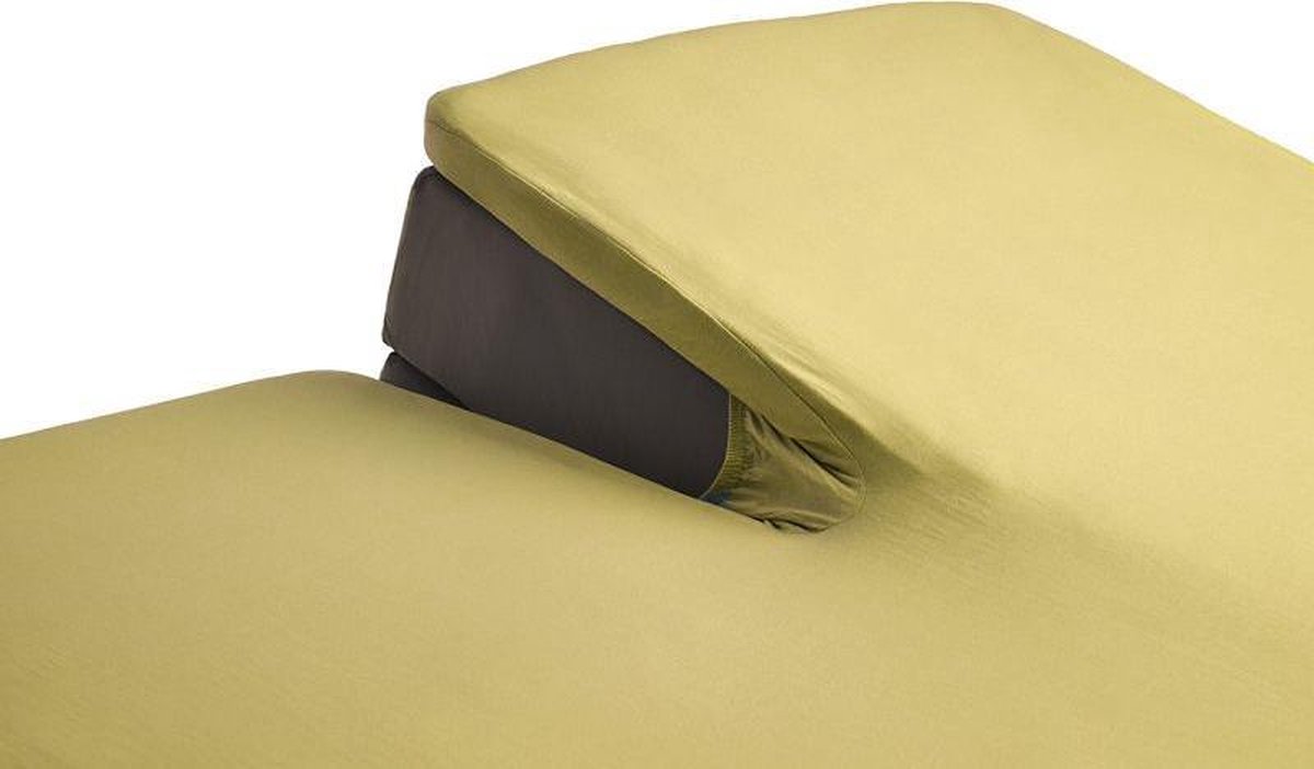 Beddinghouse Jersey Bamboo - Split-topper Hoeslaken - Lits-jumeaux - 160x200/220 cm - Geel