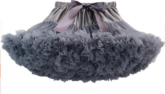 Luxe petticoat | Petticoat | Moeder dochter rok | twinning –Grijs- Maat L (128/146)