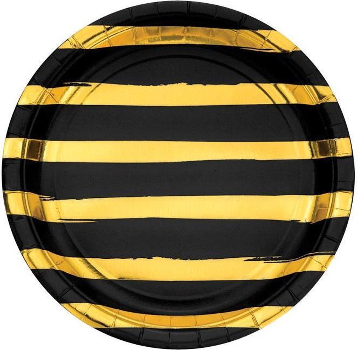 Bordjes black velvet foil (Ø23cm, 8st)