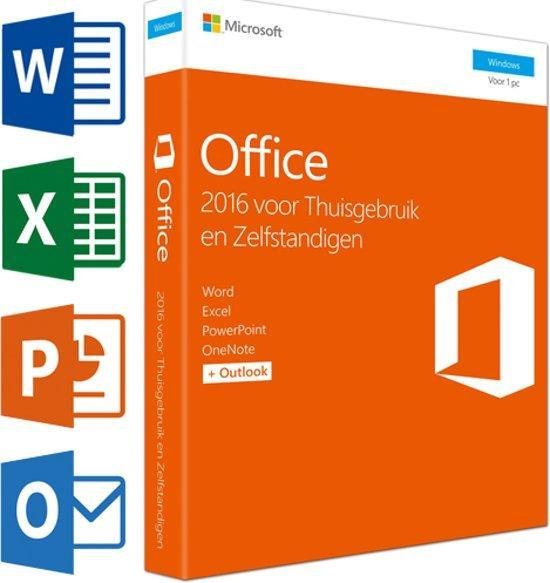 Microsoft Office 2016 Thuisgebruik en Zelfstandigen 1 Apparaat