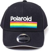 Polaroid - Stripes Logo snapback pet met gebogen klep zwart