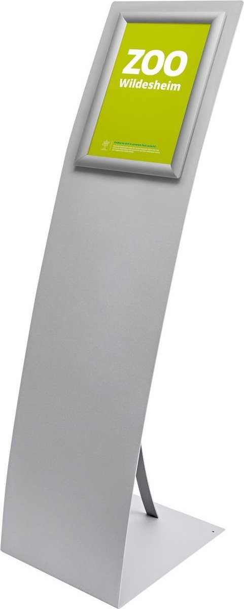 Moderne vloerdisplay cq  Info standaard met informatiebord A4. Folderrek, folderhouder