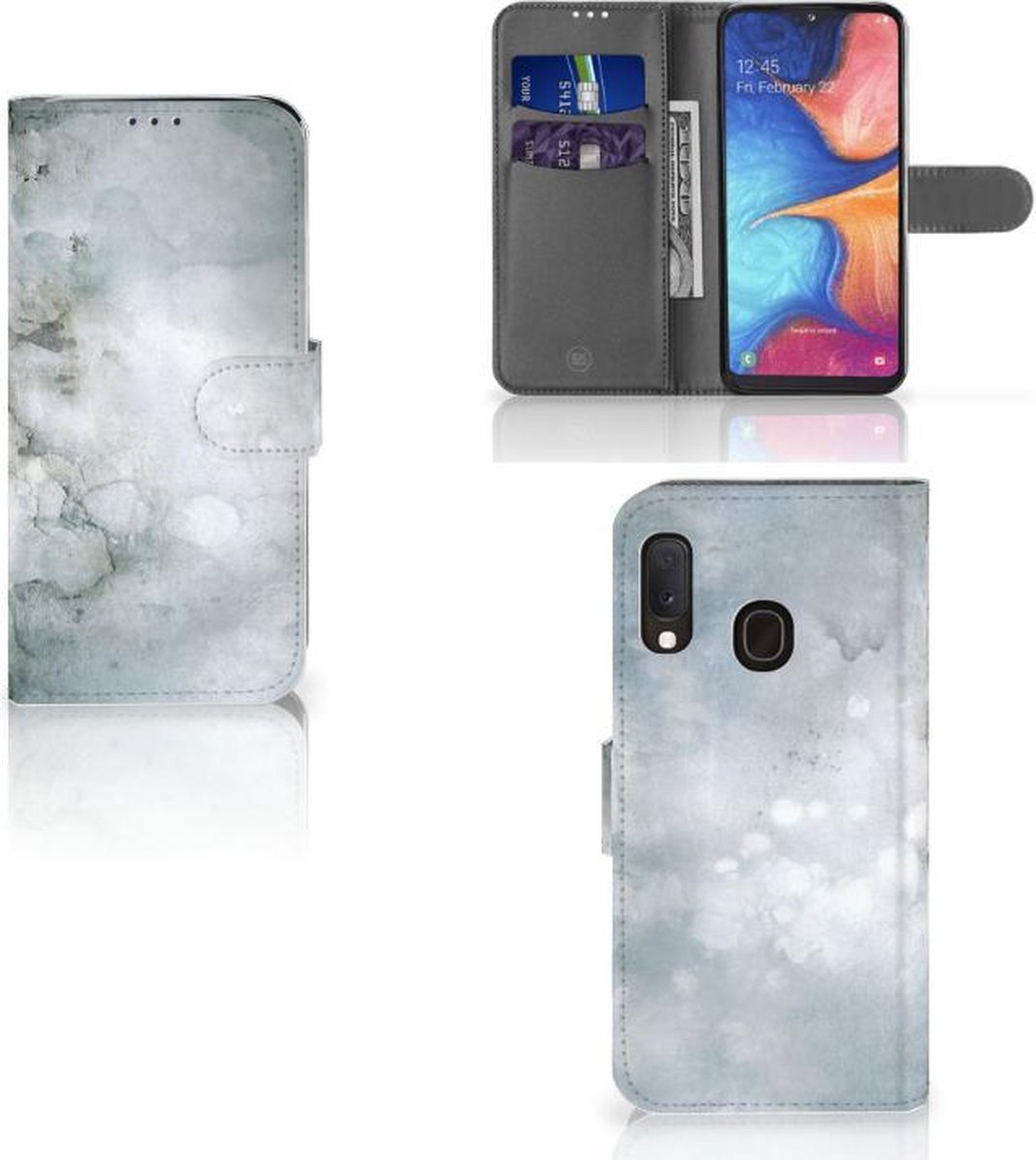 Hoesje Samsung Galaxy A20e Painting Grey