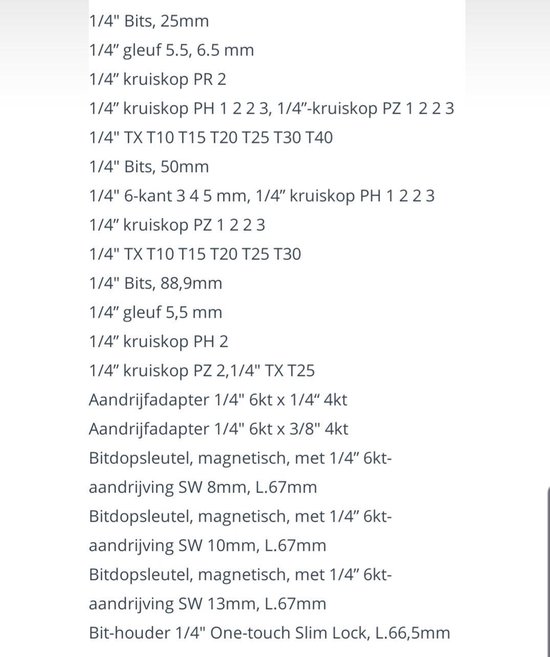 Gedore 666-042 3100316 Bitset | bol.com