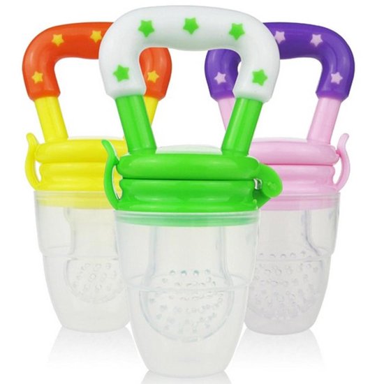 2 Stuks Baby Fruitspeen Siliconen - Speen - Kinderen - Blauw - Baby Fruitspeen Set - Blauwe Siliconen - Veilige Voeding voor Baby's - Gemakkelijk te Reinigen - Vers Fruit - Set van 2 - Baby Speen - Kindvriendelijk van AyeKu — afbeelding 2