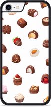 iPhone 8 Hardcase hoesje Chocolates - Designed by Cazy