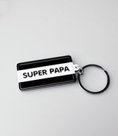 Sleutelhanger Black&White "Super Papa"