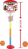 Basketbalset-speelgoed set- in hoogte verstelbaar