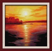 Cross stitch Sea in twilight  53×53cm