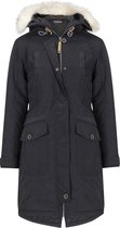 Life-Line Shatili Dames Gevoerde Parka Zwart - 46