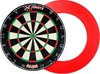 Afbeelding van het spelletje Dragon darts - XQ Max Razor 1 PRO - dartbord - inclusief - dartbord surround ring - rood - dartbord bescherm ring