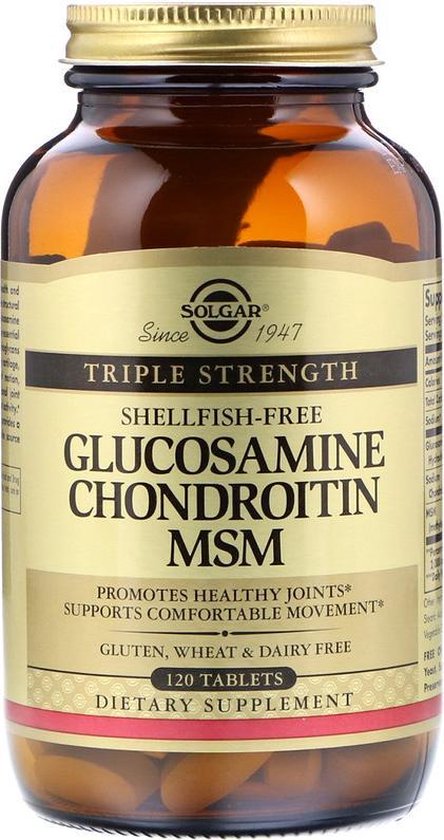 ideologie duurzame grondstof bizon Solgar Vitamins - Glucosamine Chondroitin MSM | bol.com