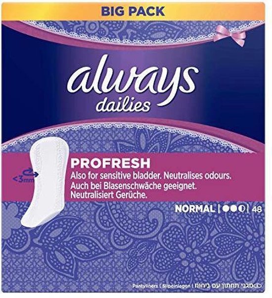 Always Panty liner ProFresh Normaal, economy pack