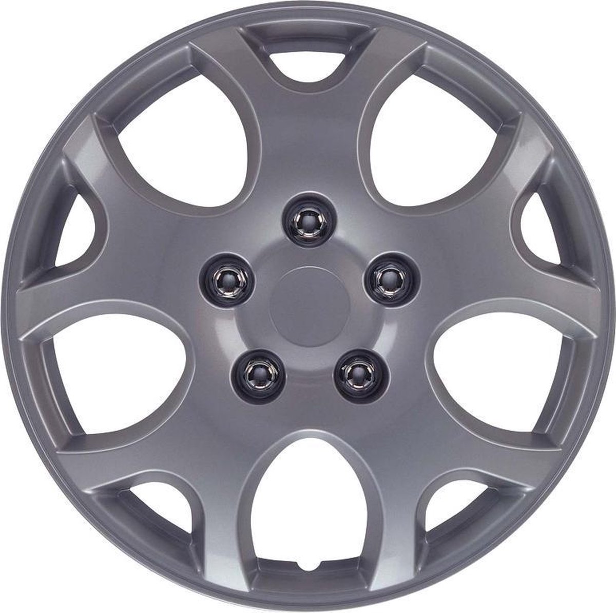 Autostyle Wieldoppen Nebraska 14 Inch Abs Zilver Set Van 4