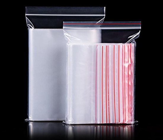 Handige plastic zakjes met ritssluiting. Dikte- 8, 7x10cm- 100 stks,  Verpakking... | bol.com