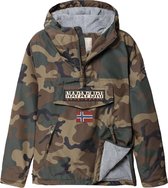 Napapijri Rainforest Winter Pocket Anorak  Jas - Maat M  - Mannen - bruin/groen