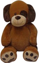 Mega knuffelhond 140 cm bruin