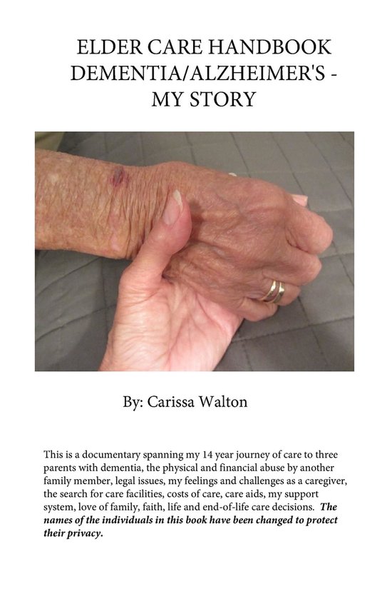 Elder Care Handbook - Dementia/Alzheimer's - My Story - cover