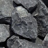 Intergard Breukstenen siersplit zwarte Basalt 1500kg.