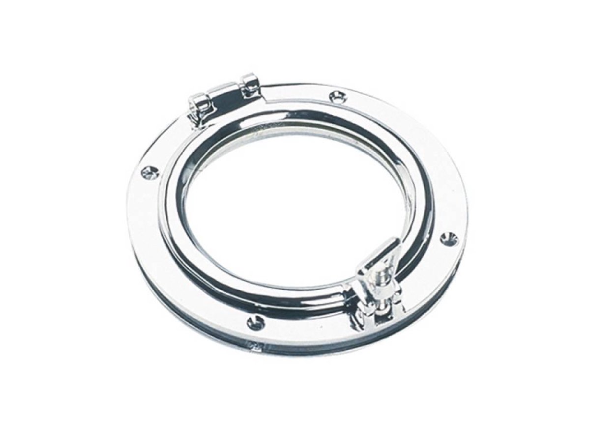 Talamex Patrijspoort Model en formaat: glasmaat 125 mm messing gepolijst 2  knevels