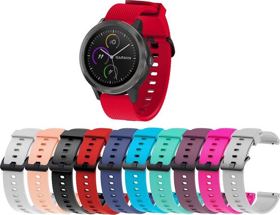 Sportbandje - Garmin Vivoactive 3 \u0026 Forerunner 245/645 Music - Huawei Watch  2 - Roze | bol.com