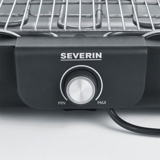 Severin PG 8554 - Electrische Tafel BBQ Grill - 2300 W - 230 °C - Grillrooster - Zwart Roestvrijstaal van Severin — afbeelding 4