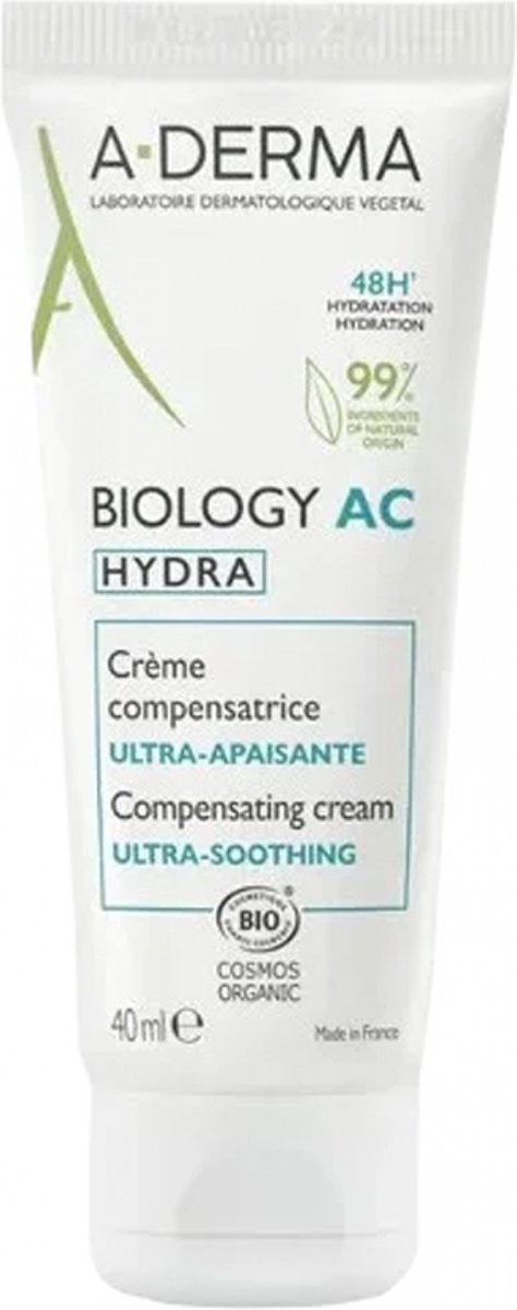 A-DERMA Biology AC Hydra Ultra-Soothing Organic Compensating Cream 40 ml