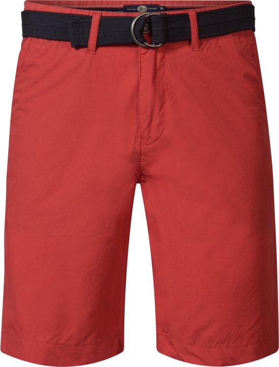 Petrol Industries - Short Chino Homme avec Riem Tropicana - Rouge - Taille M