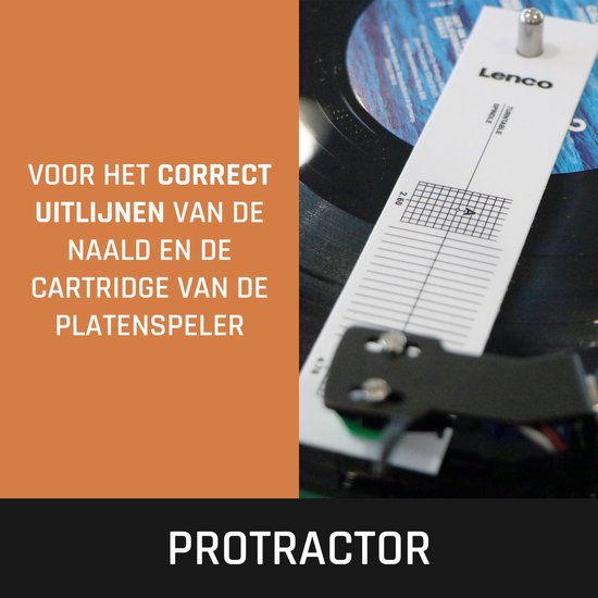 Lenco LP Schoonmaakset - Platenborstel - Vinyl en Naald Reinigingsset - Naaldborstel - TTA-6IN1