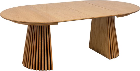 Table de salle à manger extensible Osaka - 120-160-200x75cm - placage de chêne - House Nordic - Tables de conférence - Brun - Placage|MDF - Tables de conférence