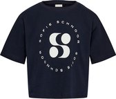 Sofie Schnoor Logo Shirt Dark Blue - Maat 128
