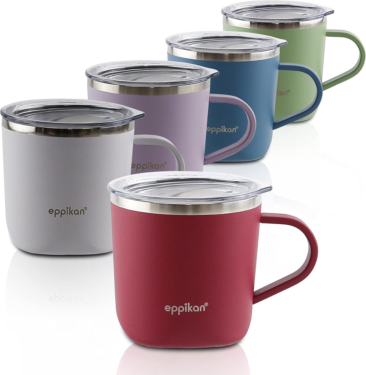 Roestvrijstalen thermomok geïsoleerde mok koffiekop drinkbeker thermobeker 220 ml 280 ml met deksel voor koffie en thee (220 ml vintage rood)