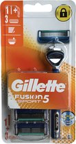 Gillette Fusion Sport 5 - 1 Houder & 3 Mesjes - Precisie - Comfort - Sportief - Gladheid