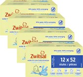 Zwitsal - Lingettes- Water & Soin au parfum Zwitsal - 2496 lingettes bébé - 48 x 52 pièces