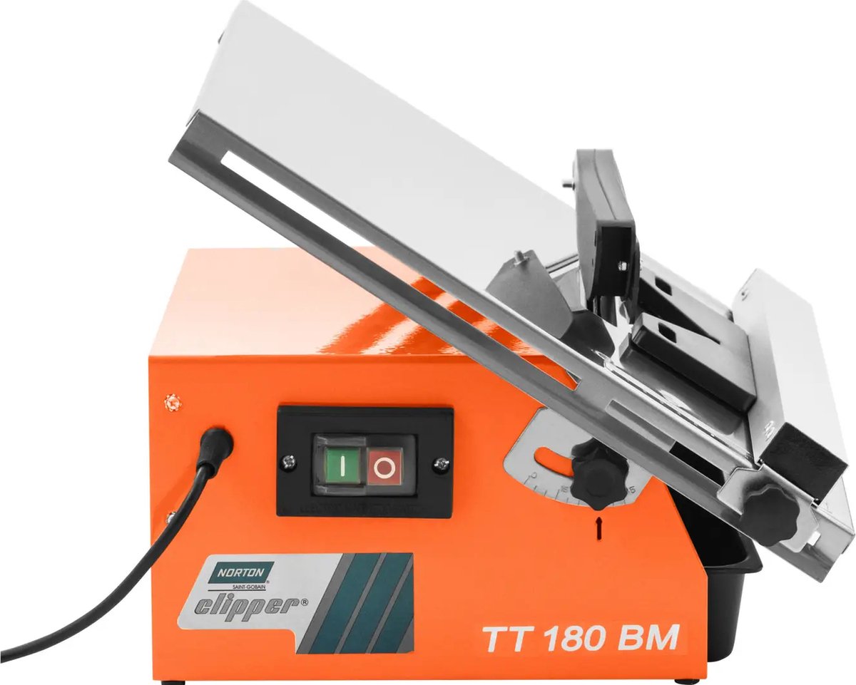 Tegel snijmachine - 550 W - kantelbare roestvrijstalen tafel van 0 - 45 ° - waterkoeling