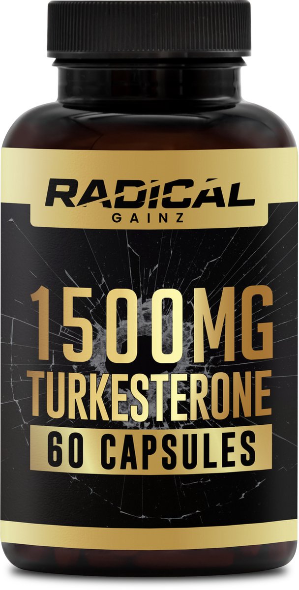 RadicalGains - Turkesterone 1500mg - 60 capsules - University Studied - make Radical Gains