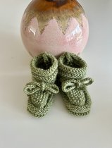 mini boosté| Bébé tricotés main - chaussettes - chaussons - bébé & soins 0 mois - 11 cm - filles/garçons - semelle souple - unie - chaussons - enfants - premières chaussures bébé - bébé - noël - cadeau de noël