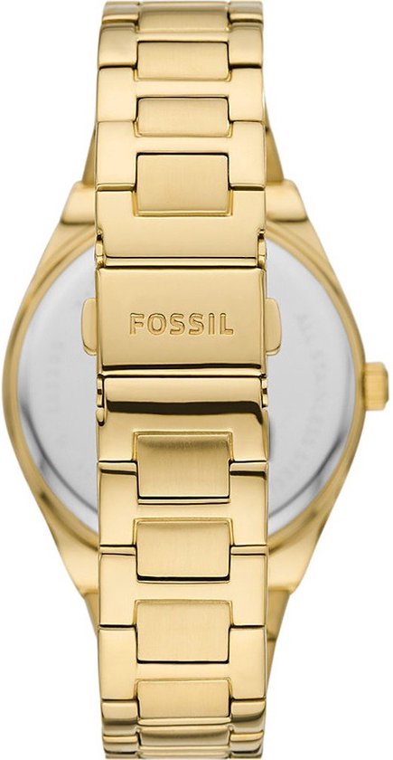 Fossil Scarlette ES5325 Horloge - Staal - Goudkleurig - Ø 38 mm
