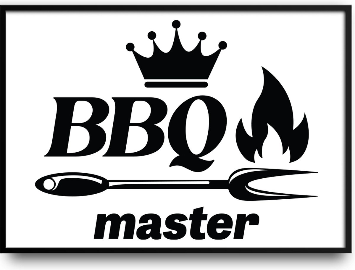 BBQ master fotolijst met glas 50 x 70 cm - Prachtige kwaliteit - BBQ - Slaapkamer - Woonka