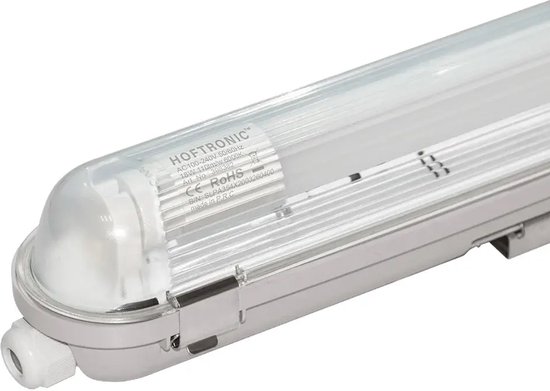 HOFTRONIC™ Set van 4 LED TL armaturen 150cm - IP65 Waterdicht - 48 Watt - 5760 Lumen - 6500K Daglicht wit - Koppelbaar - IK07 - S-Series Tri-Proof plafondverlichting