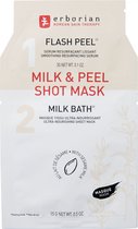 Erborian Milk & Peel Shot Mask 1 Sérum Flash Peel 3 g + 1 Masque Tissu Milk Bath 15 g