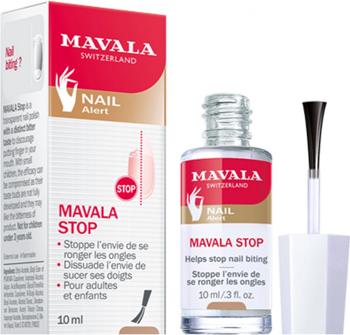 Goedkoopste Nail Alert Mavala Stop - Péče Pro Zastavení Zlozvyku Kousání Nehtů 10ml