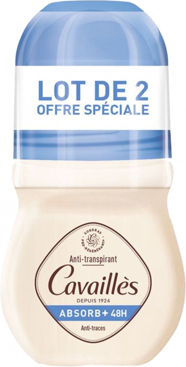 Goedkoopste Roge Cavailles Absorb Efficacite Drl 100ml Roll-on Deodorant Transparant
