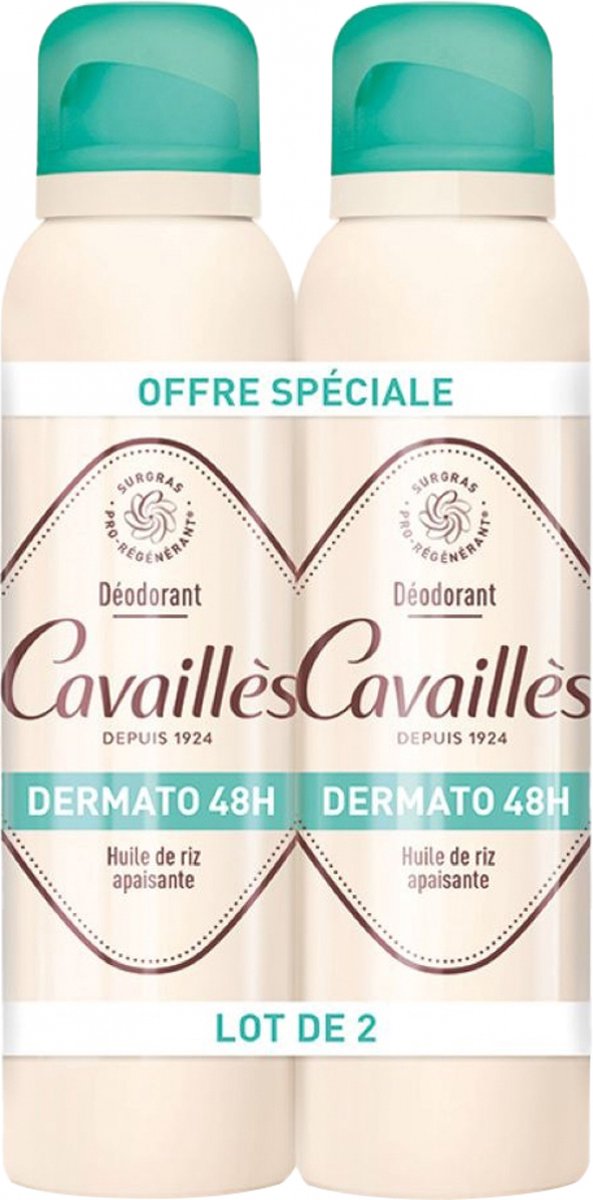 Rogé Cavaillès Deodorant Dermato 48H Spray Set van 2 x 150 ml