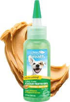 TropiClean Fresh Breath - Gel dentaire Soins dentaires Chiens - Beurre de cacahuète - 15 g