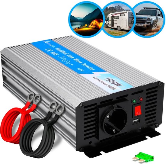 Auto Omvormer 12V 230V – Spanningsomvormer – Auto stopcontact omvormer