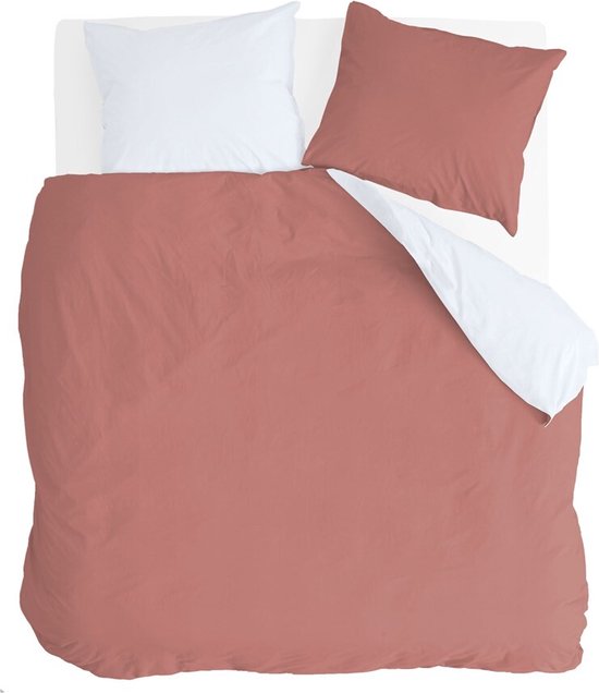 Housse de Couette Byrklund Side Way - Lit Jumeau - 240x200/220 cm - Terra / Wit