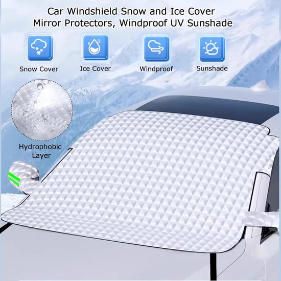 Opvouwbare Voorruitafdekking Multifunctioneel Auto voor Range Rover Evoque I (facelift 2015) 2015-2018, Winter Windscherm Hoes Allseason Guard, Vorstbestendig Zonbestendig