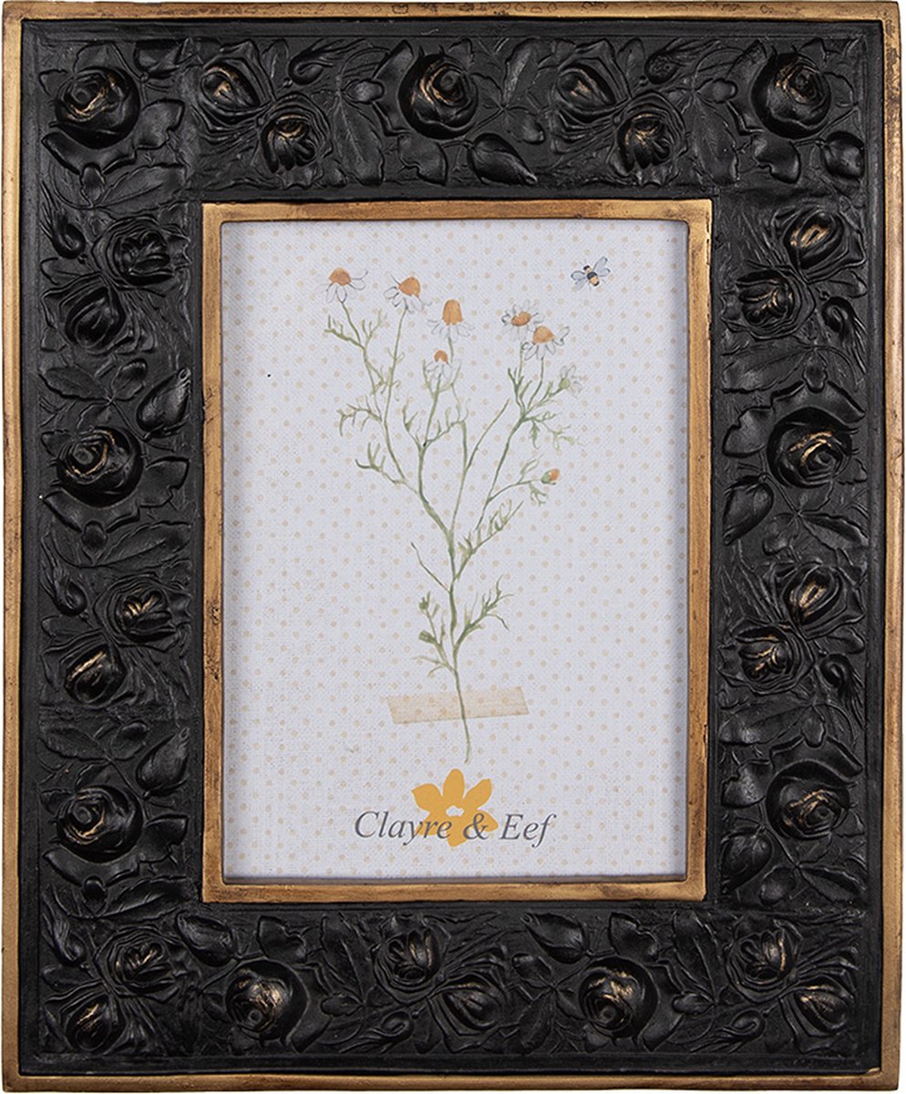 Fotolijst 13x18 cm Zwart Goudkleurig Kunststof