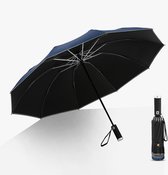 Stormparaplu - Automatisch - Ø 105 cm - Omgekeerd Gevouwen - met LED & Reflectie Rand
